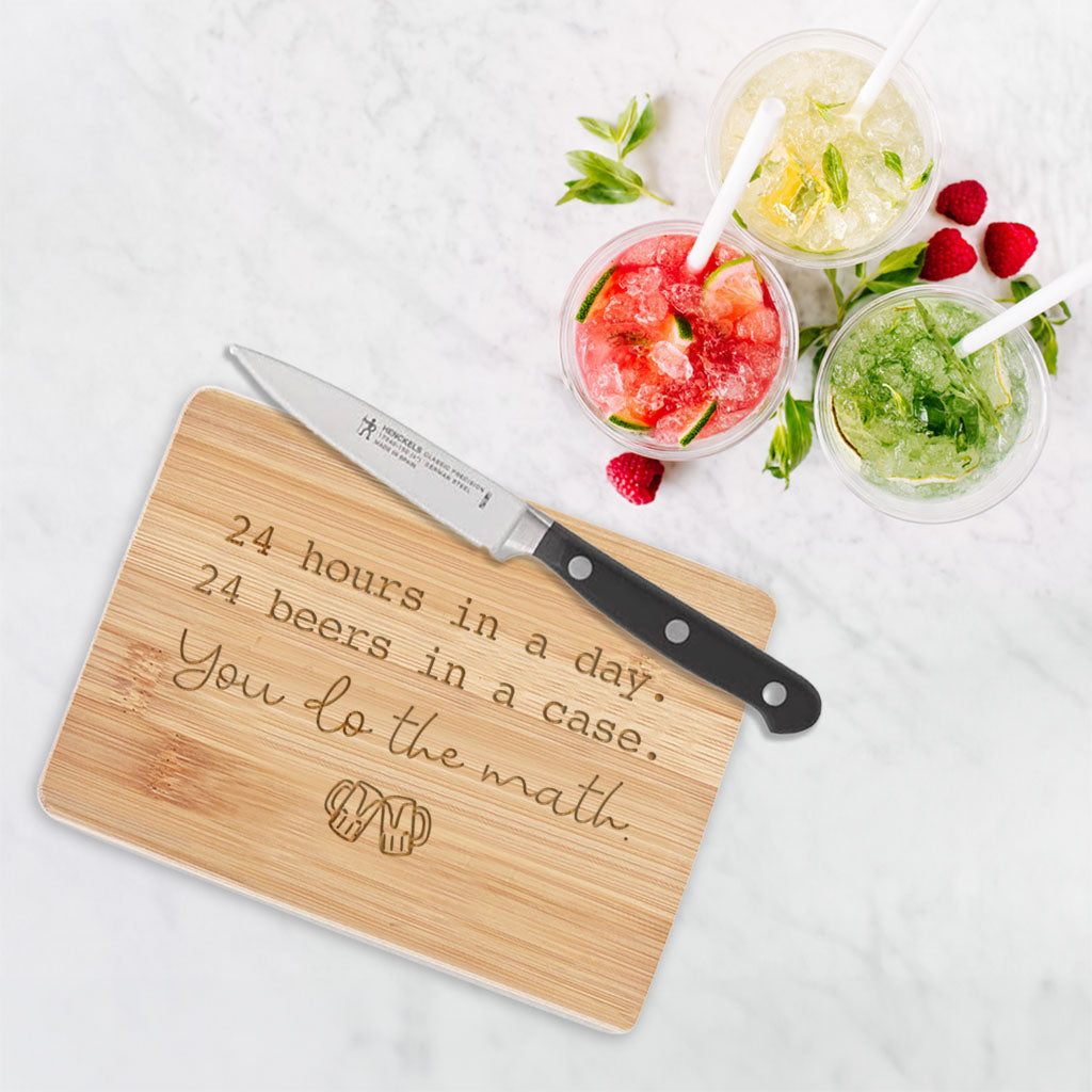 You Do the Math - Bamboo Bar Board 6" x 8"