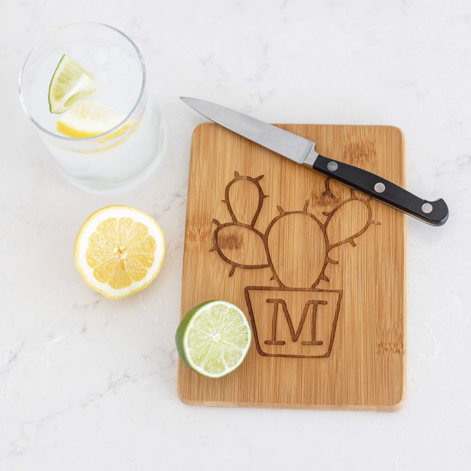 Personalized Bamboo Bar Board - 6 x 8 inches