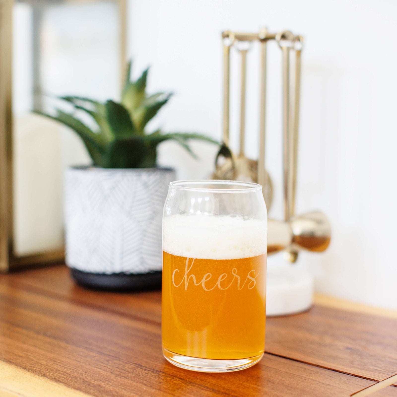 Cheers! Beer Can Glass