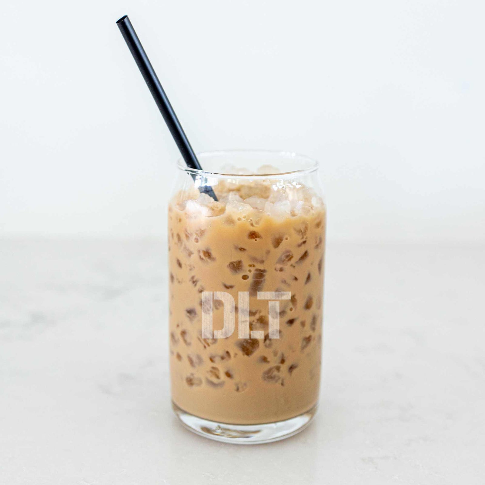 Beer Can Glass with Monogram