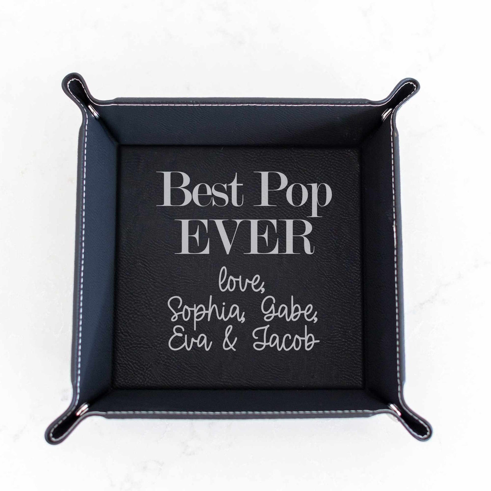 Best Dad Ever - Vegan Leather Valet Tray