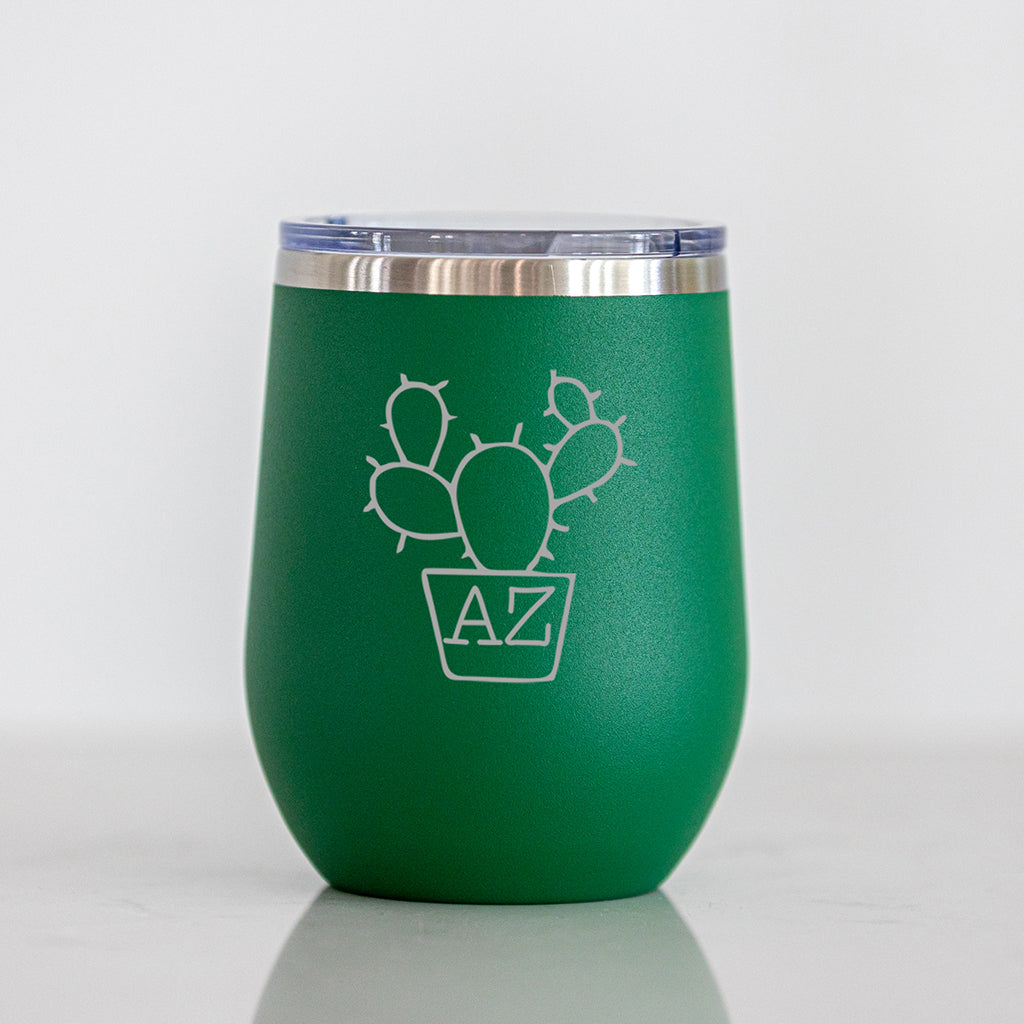 AZ Cactus Wine Tumbler - 12 oz.