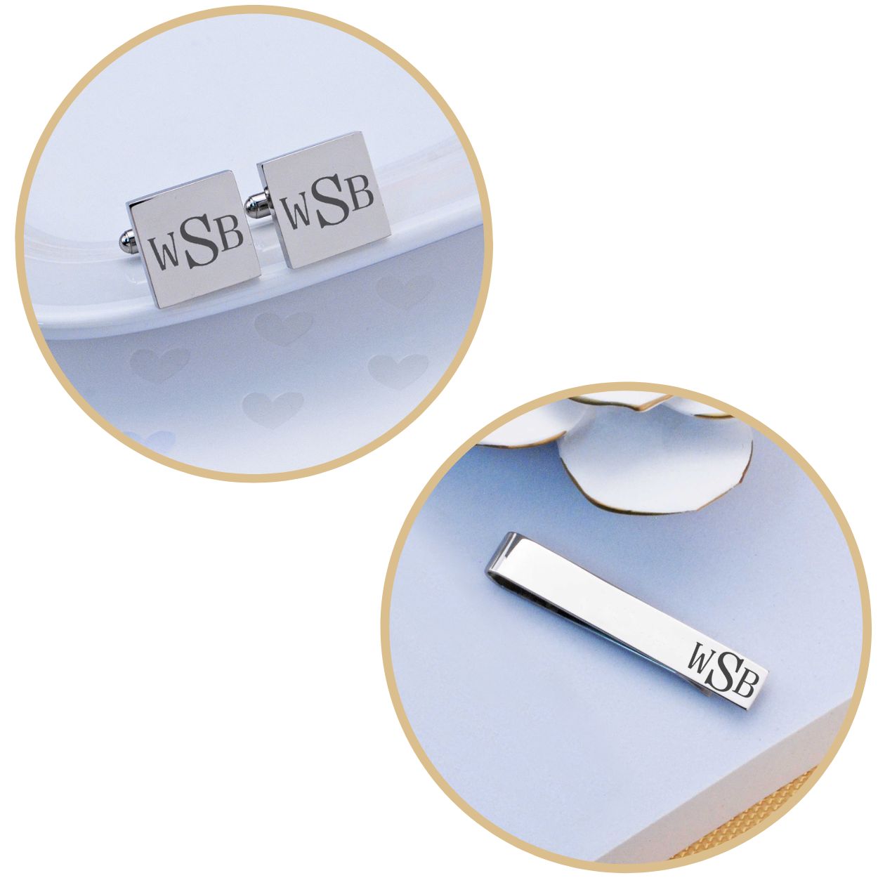 Custom Monogram Cufflinks