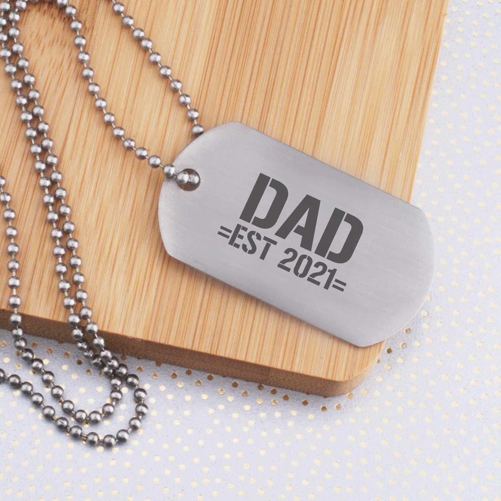Dog Tag Necklace - Father's Day Gift