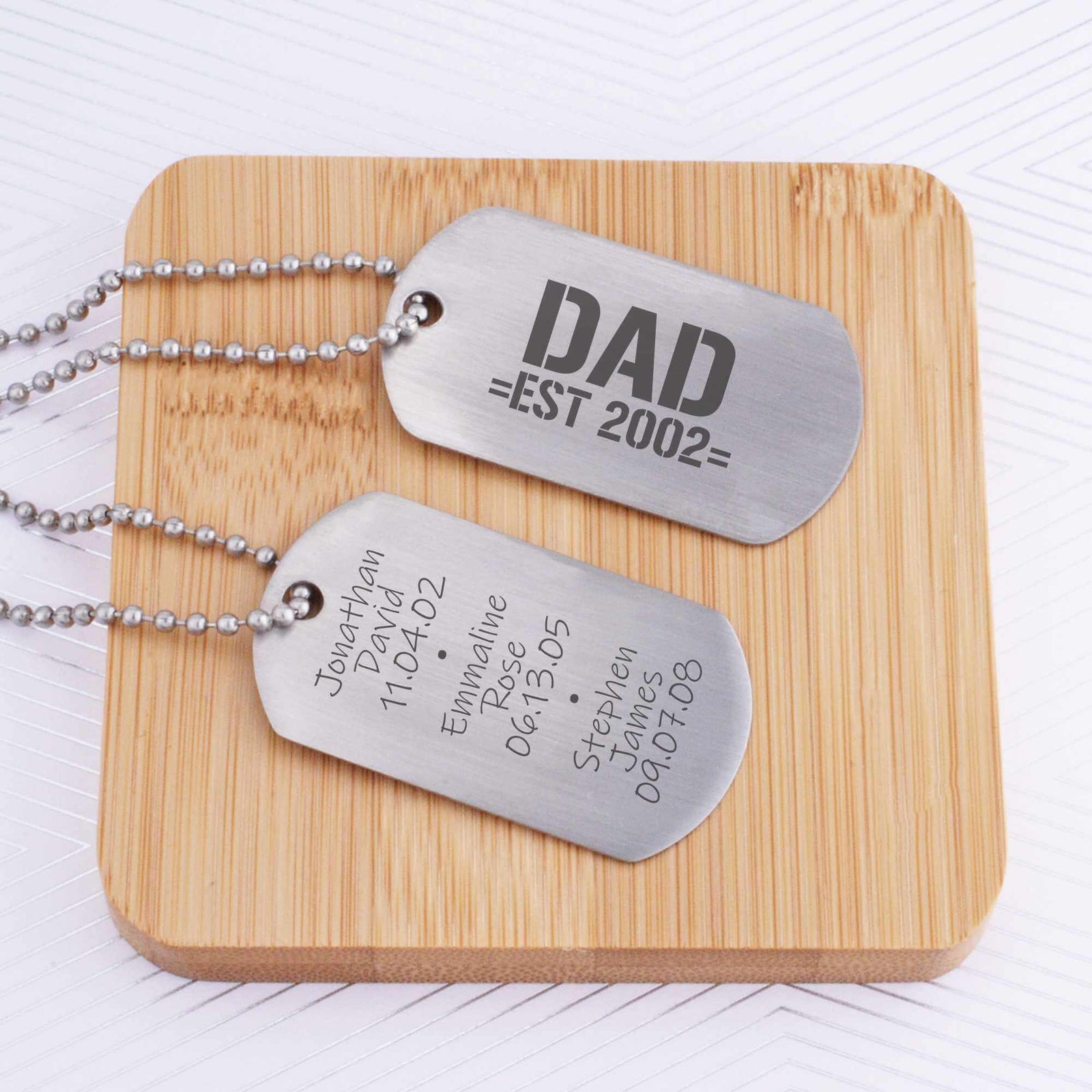 Dog Tag Necklace - Father's Day Gift