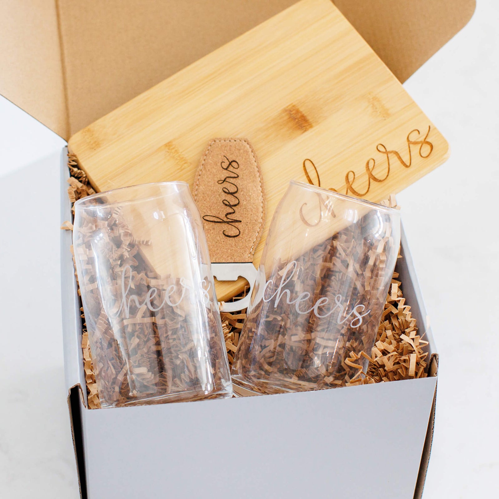 CHEERS Gifts for Beer Drinkers - 4pc Gift Set