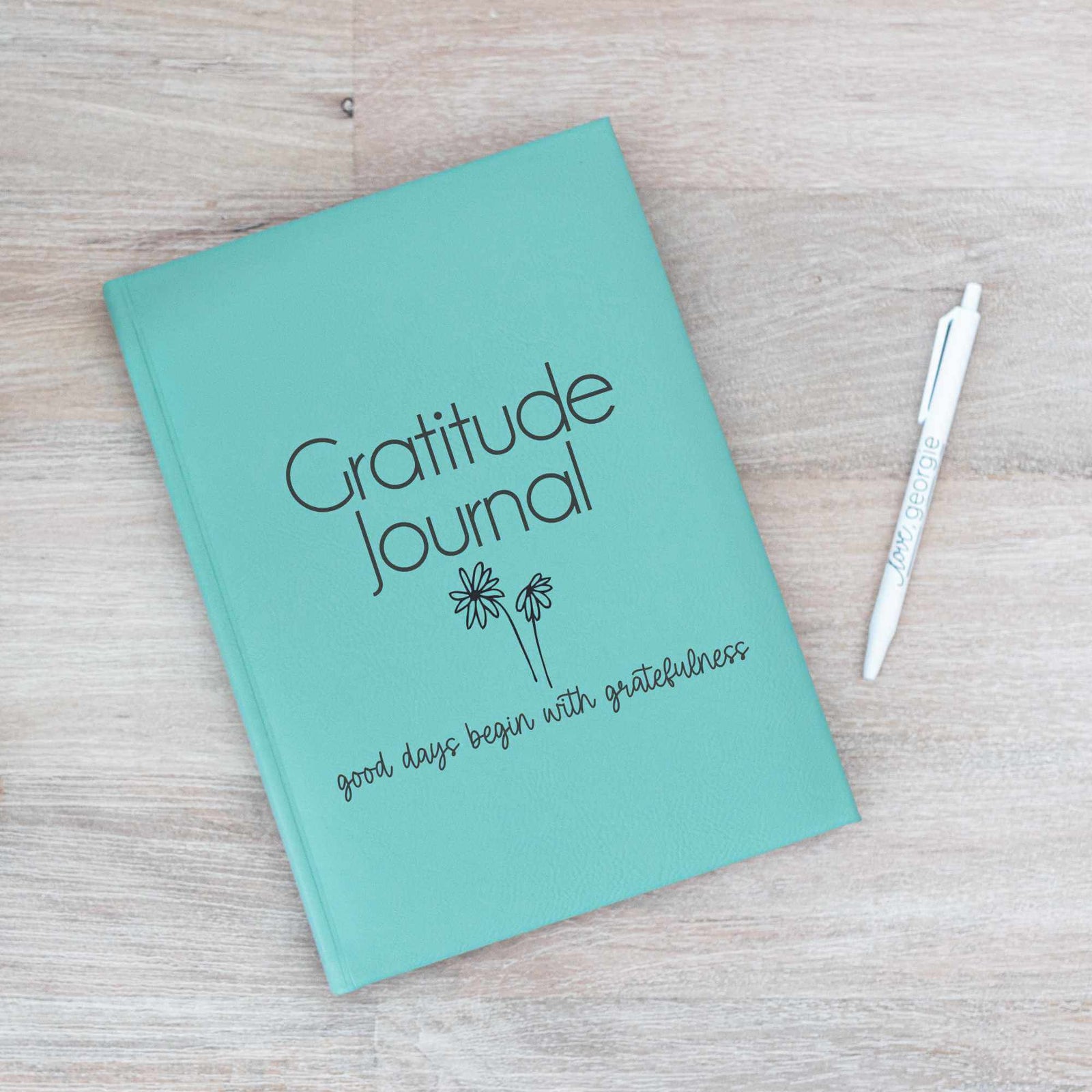 Gratitude Journal in Vegan Leather Cover