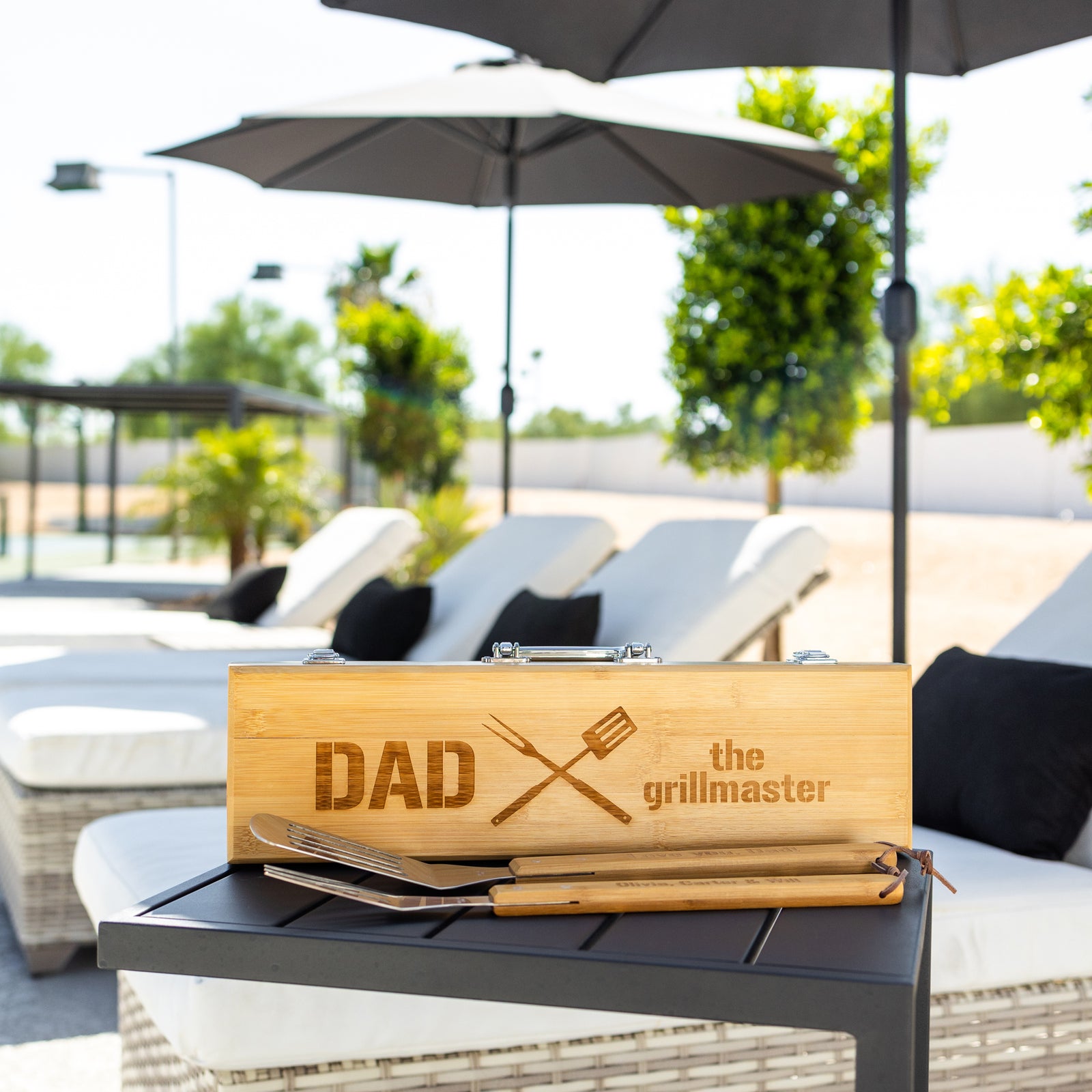 Dad's Grill Tools and Box