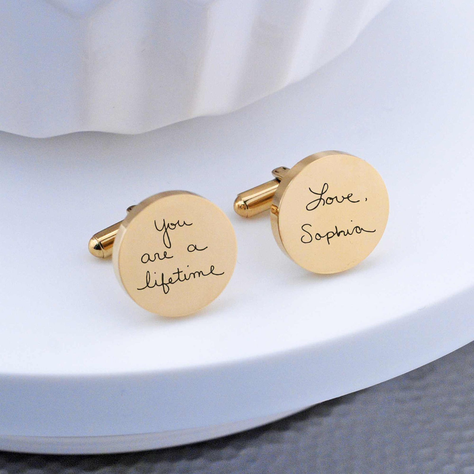 Custom Handwriting Cufflinks