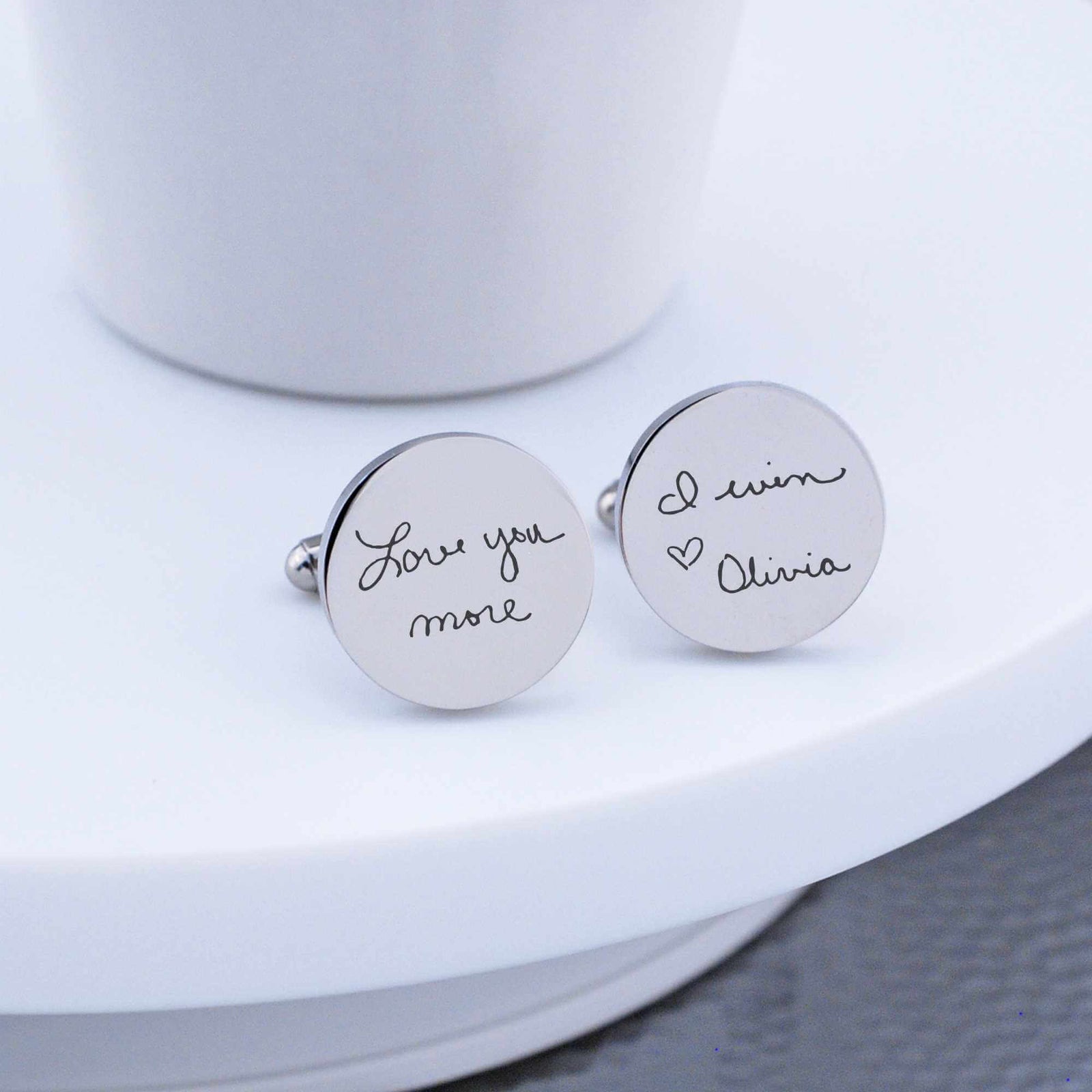 Custom Handwriting Cufflinks