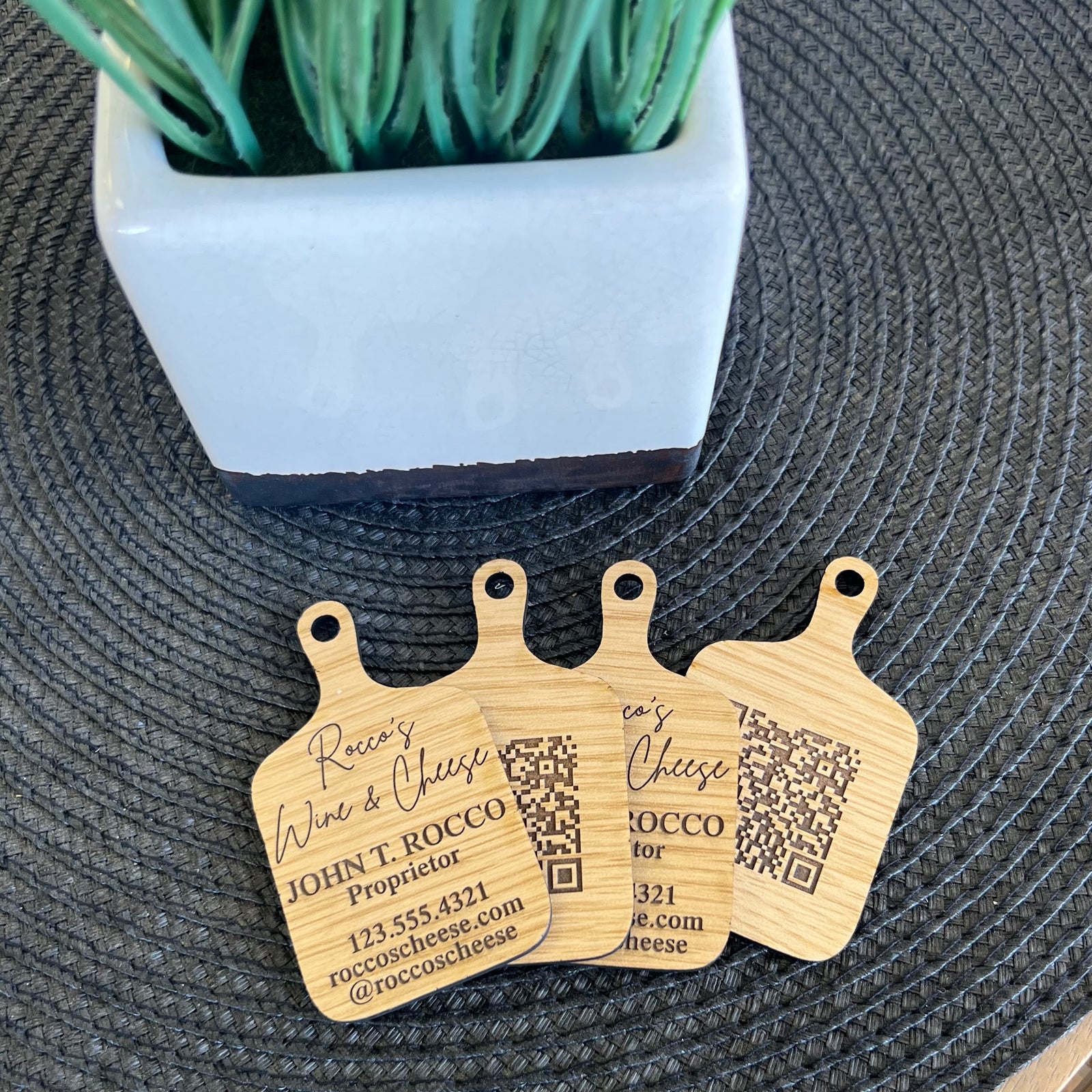 Wood Business Cards - Charcuterie