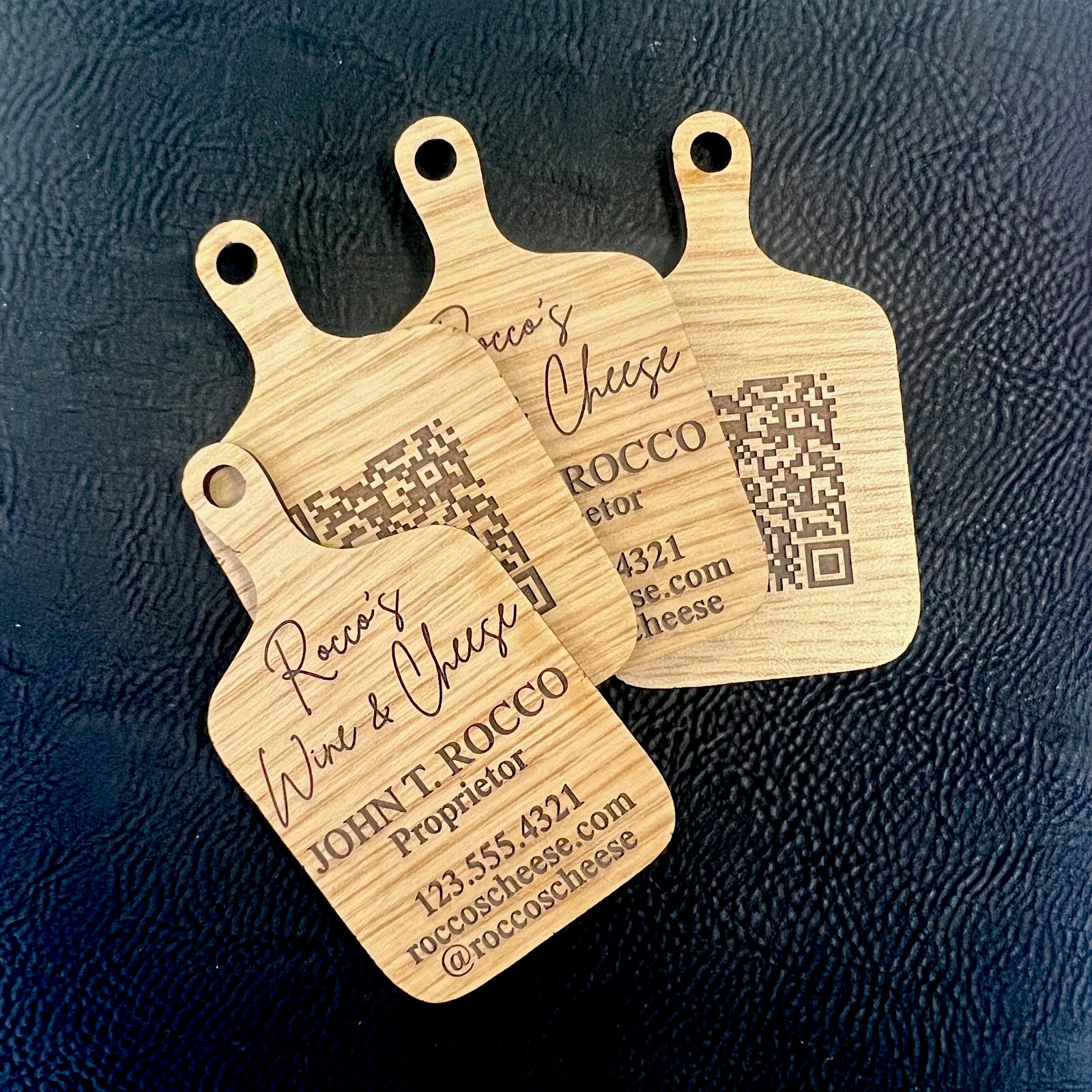 Wood Business Cards - Charcuterie