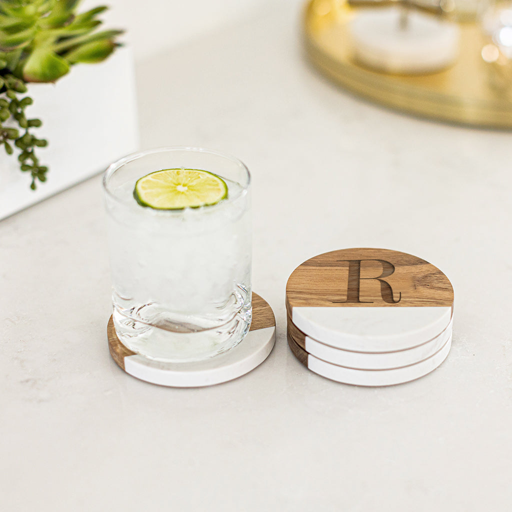 Home Sweet Home - Personalized Board and Coasters Gift Set