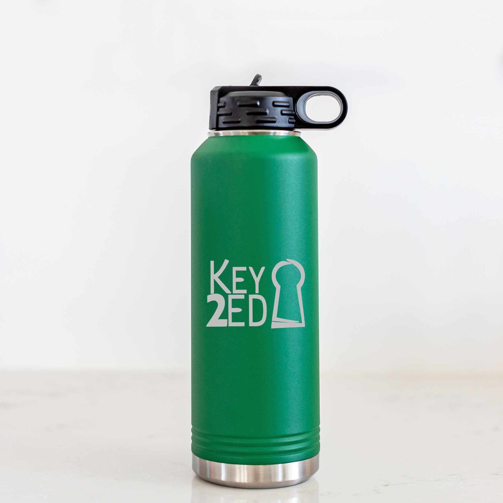 40 oz Insulated Steel Water Bottle with Business Logo