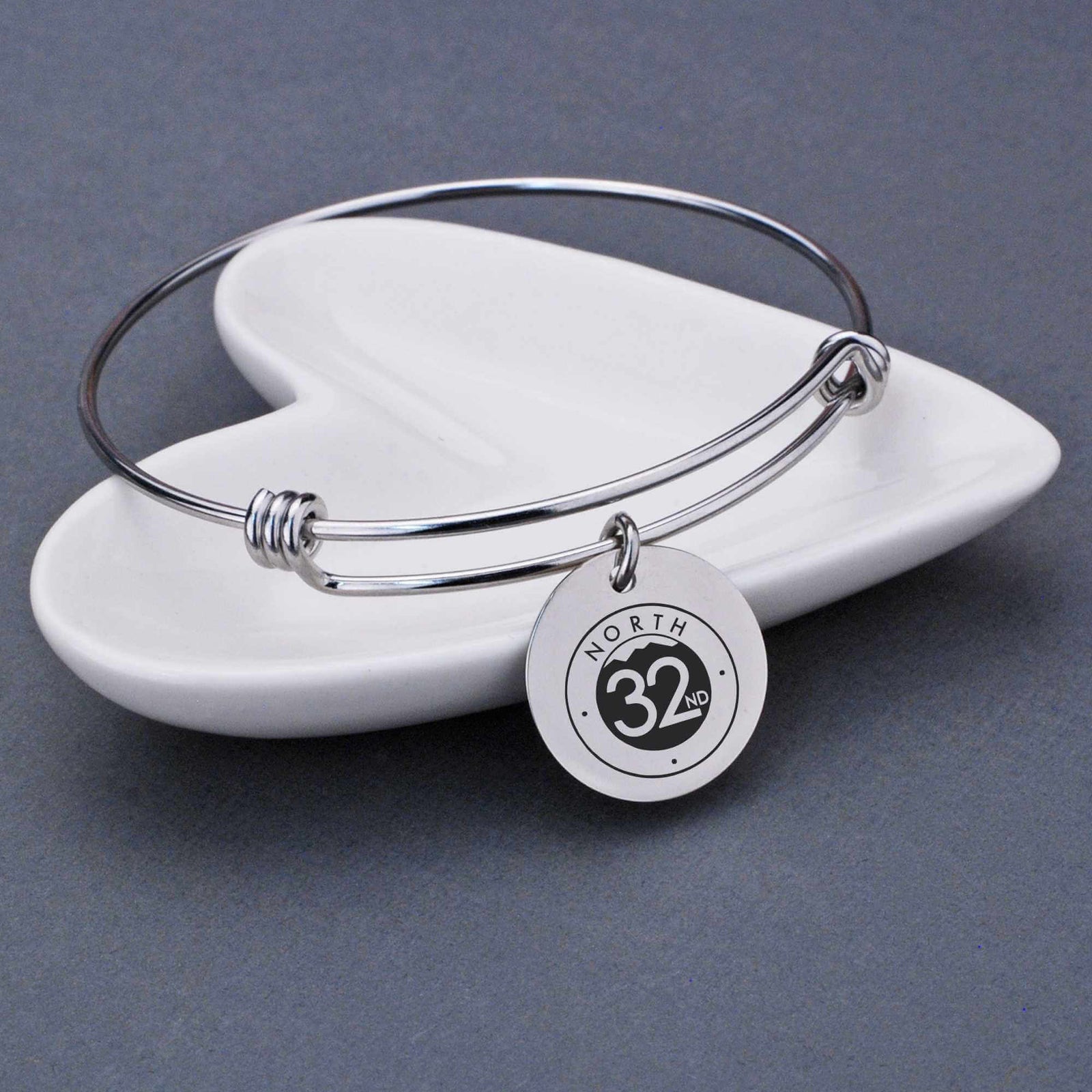 Adjustable Bangle Bracelet with Business Logo