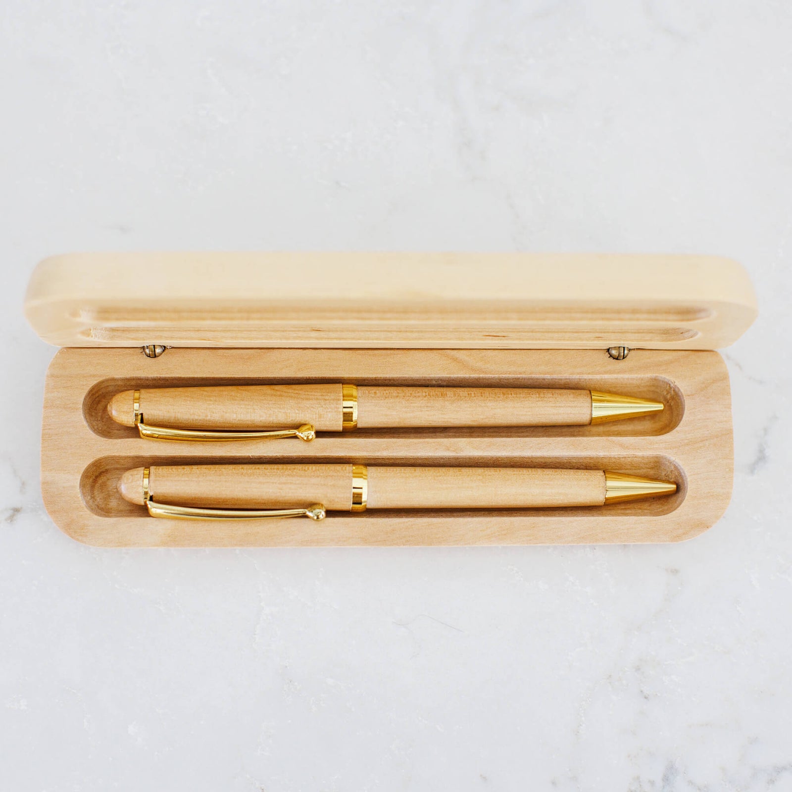 Business Logo - Maple Pen and Pencil with Case