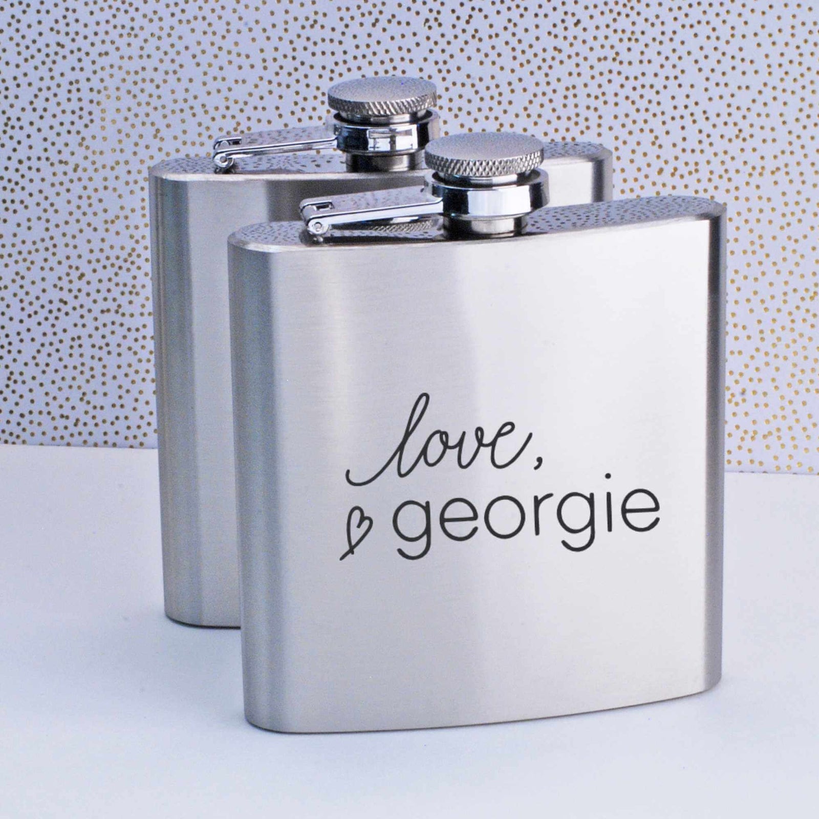 Flask with Business Logo