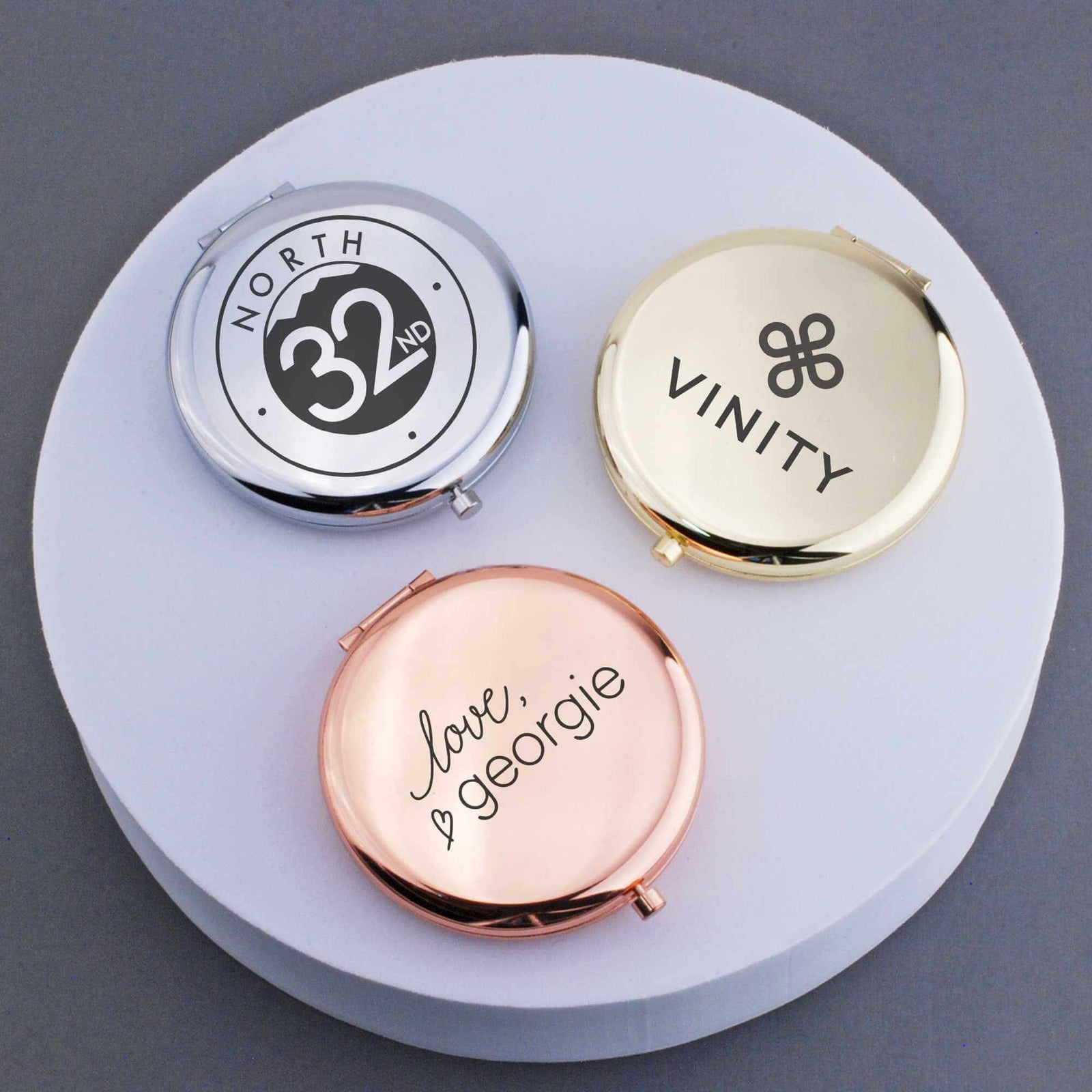 Pocket Mirror with Business Logo