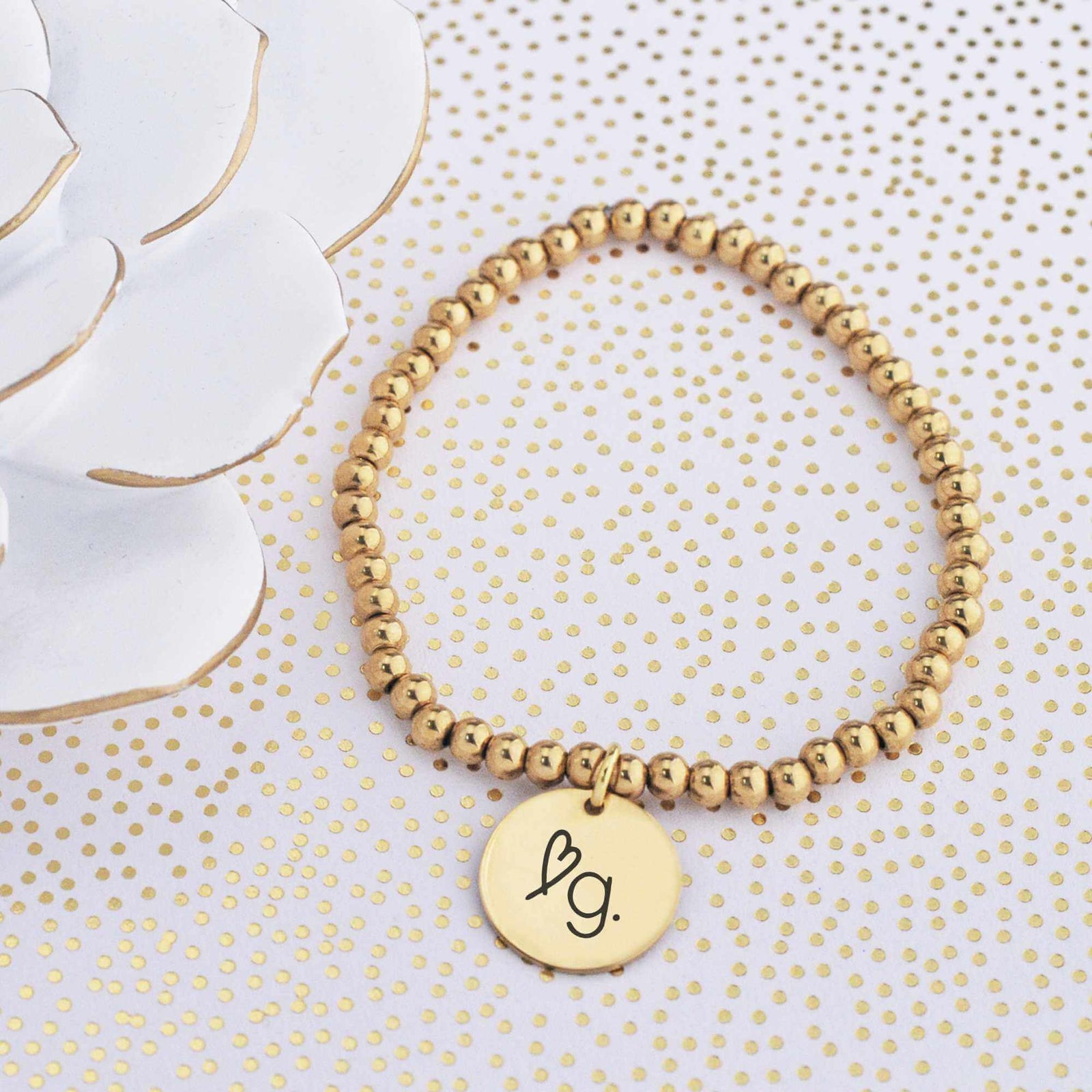 Business Logo Stretch Bracelet