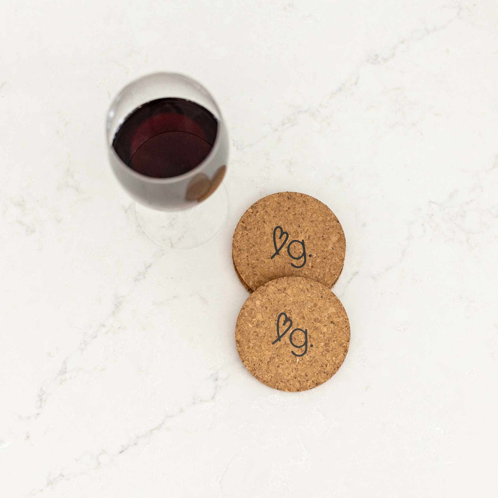 Round Cork Coasters with Business Logo