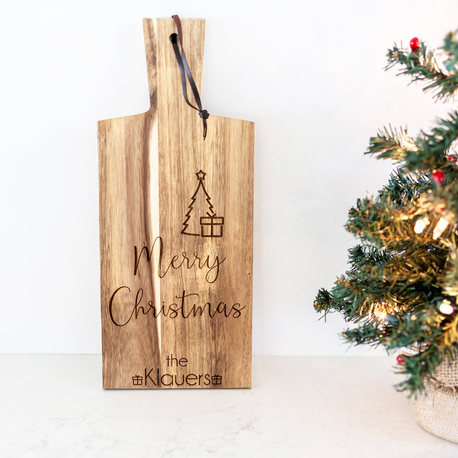 Personalized Christmas Serving Board