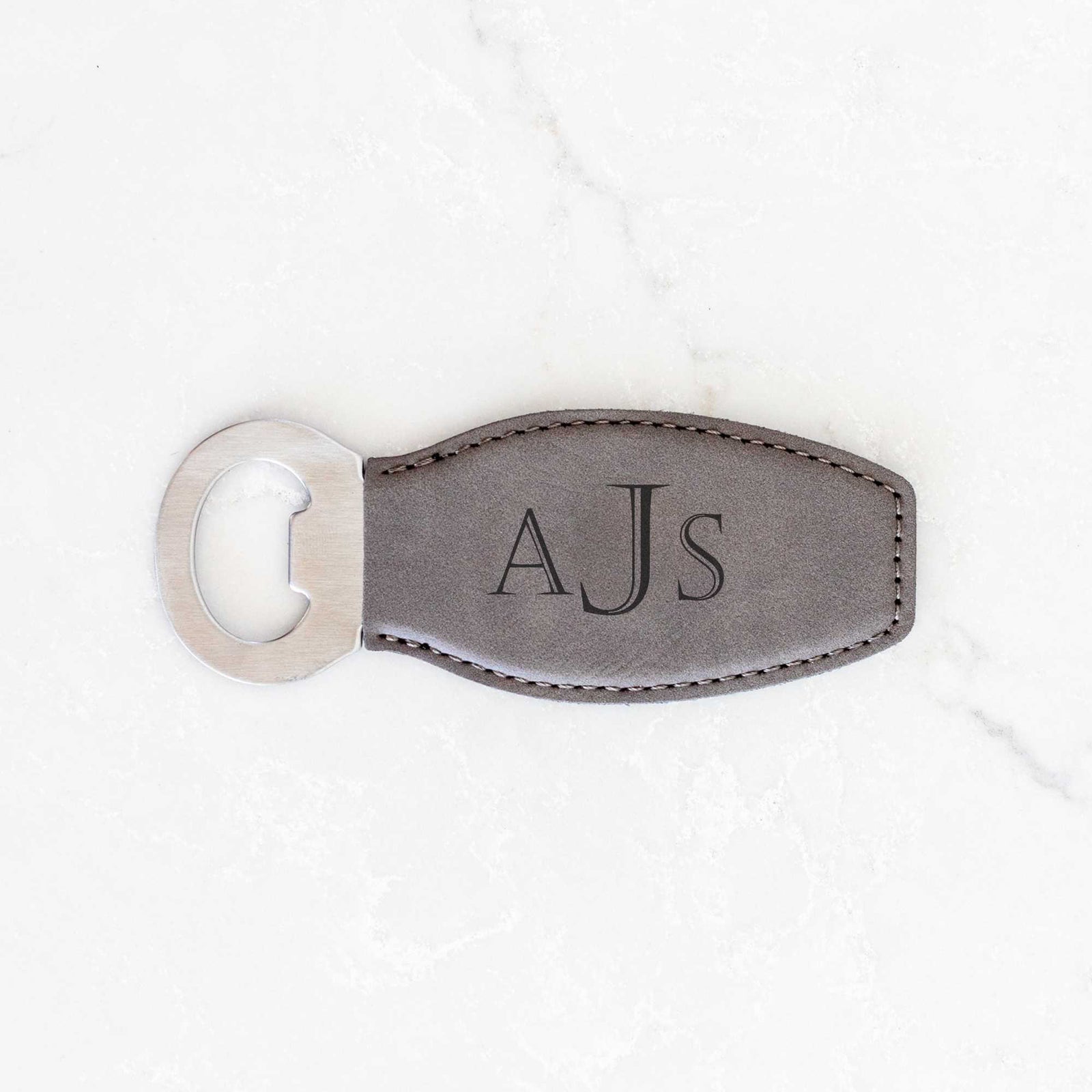Monogrammed Bottle Opener with Magnet