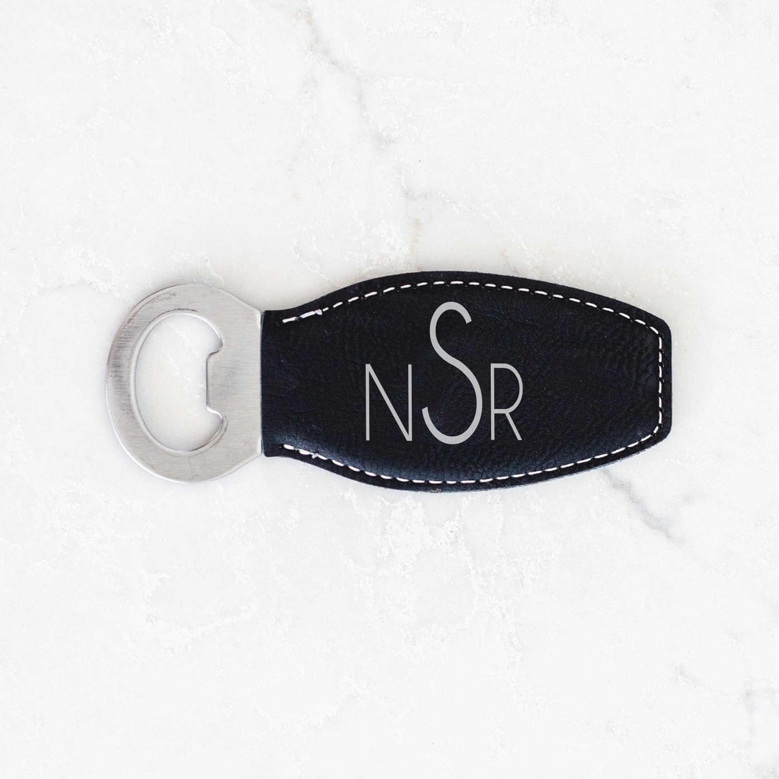 Monogrammed Bottle Opener with Magnet