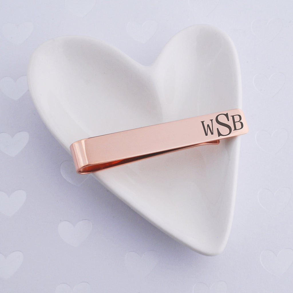 Monogram Tie Clip