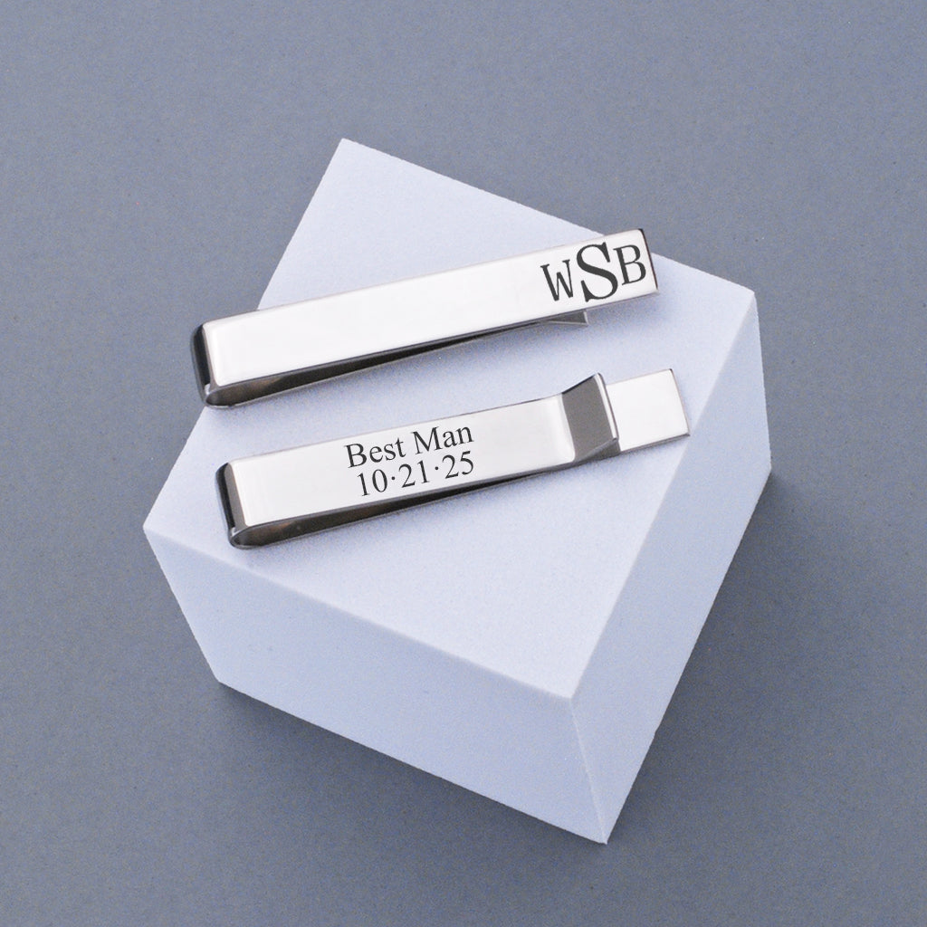 Monogram Tie Clip