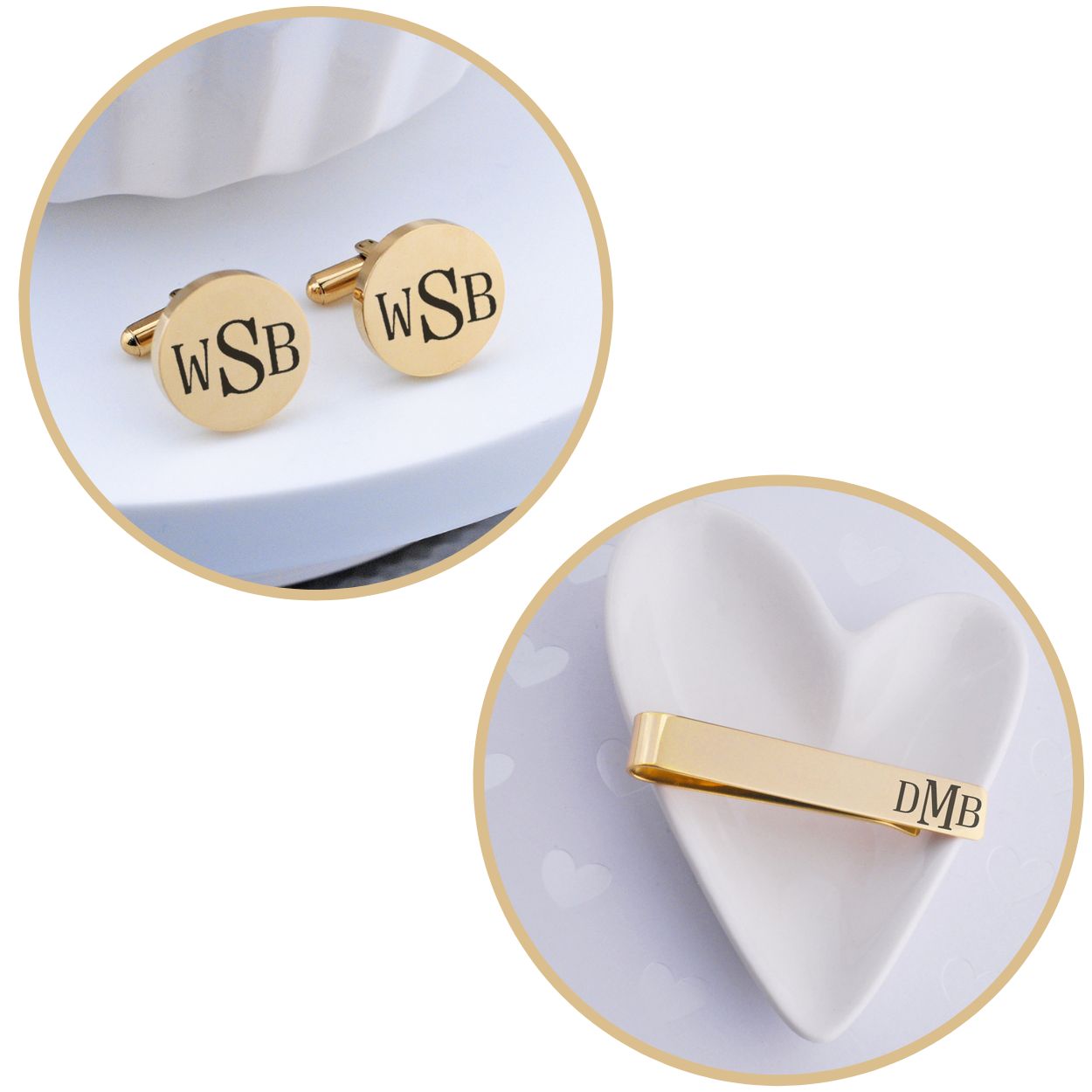 Custom Monogram Cufflinks