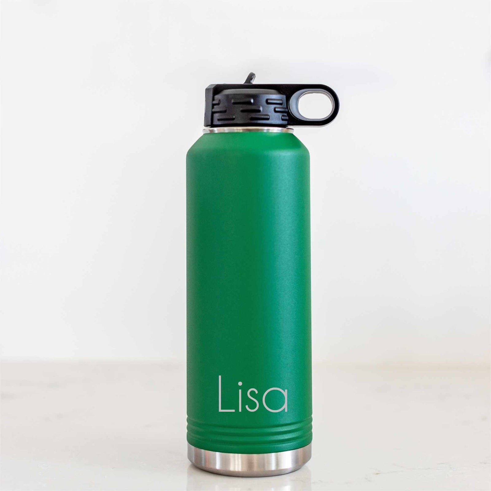 40 oz Insulated Steel Water Bottle with Name