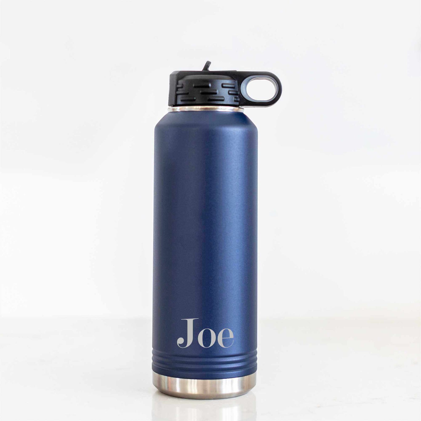 40 oz Insulated Steel Water Bottle with Name