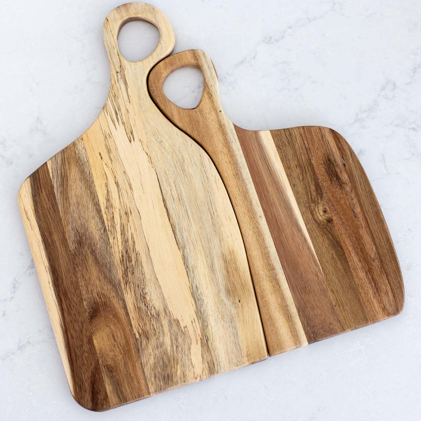 Couple's Nested Cutting Boards Set - Acacia