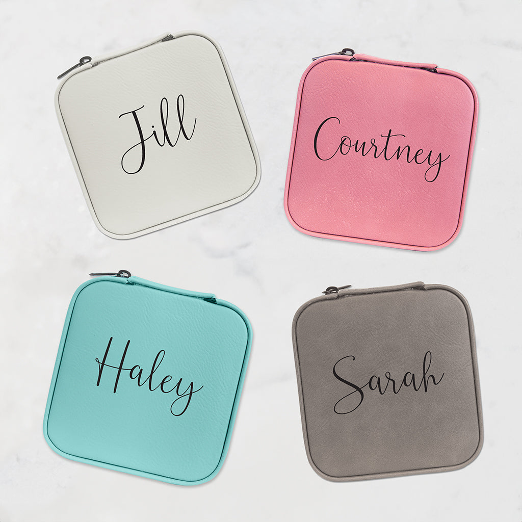 Personalized Travel Jewelry Case