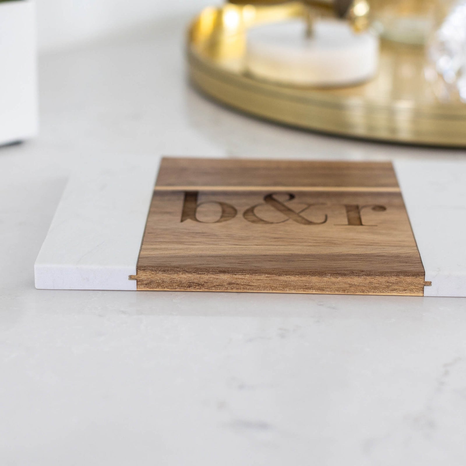 Wine & Cheese Set with Couple's Initials - 9pc Gift Set