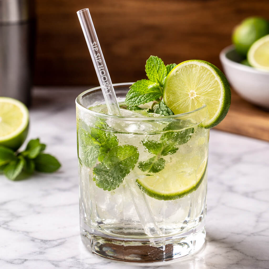 Glass Straws - Celebration Theme 6-Pack