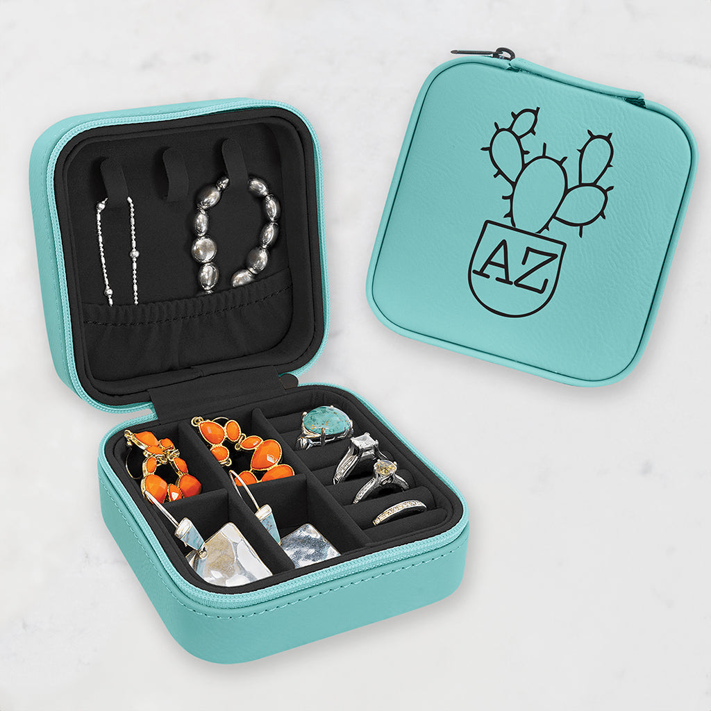 AZ Cactus - Travel Jewelry Case