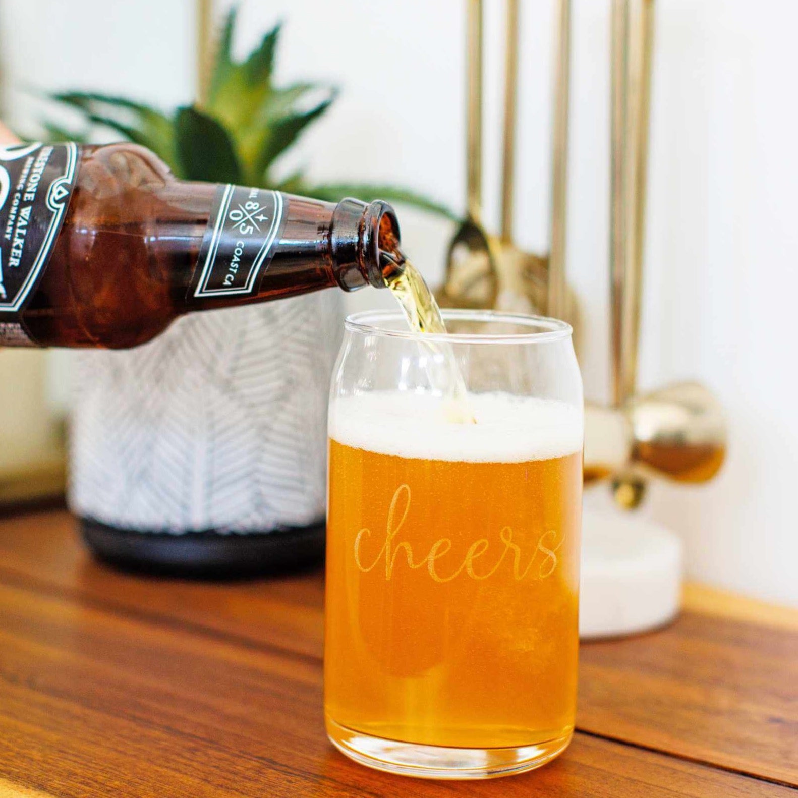 Cheers! Beer Can Glass