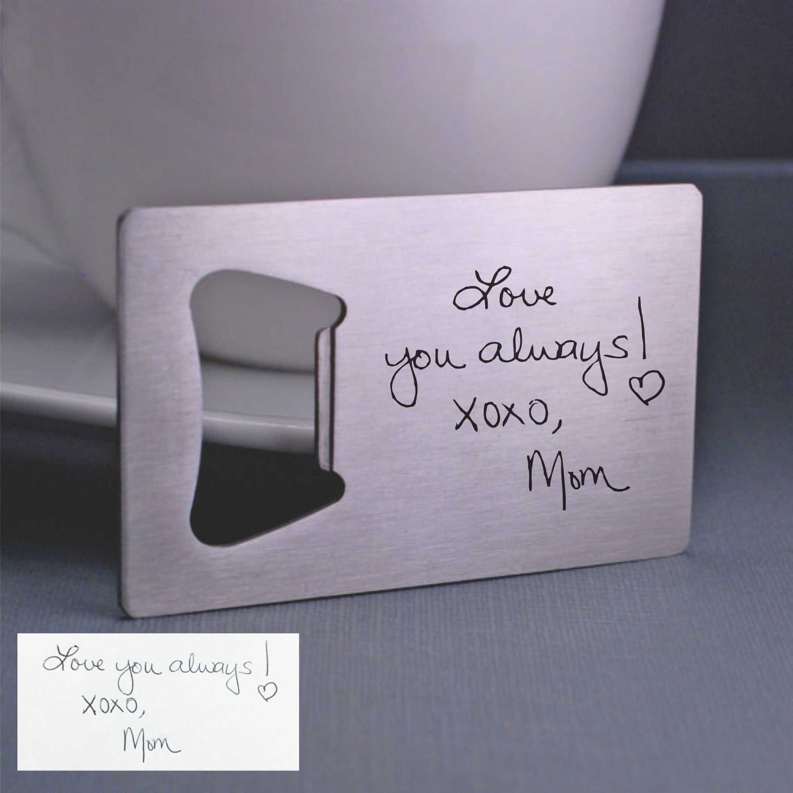 Custom Handwriting Bottle Opener