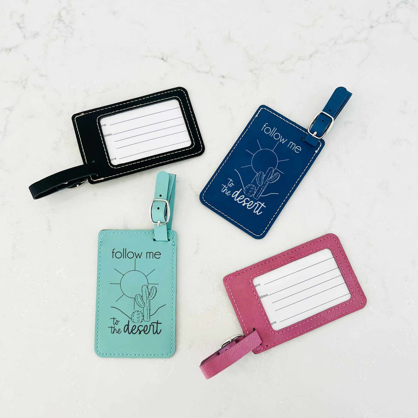 Follow Me To the Desert - Luggage Tag