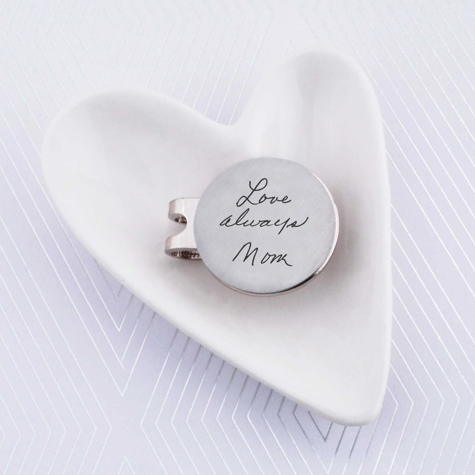 Golf Ball Marker Engraved with Your Handwriting