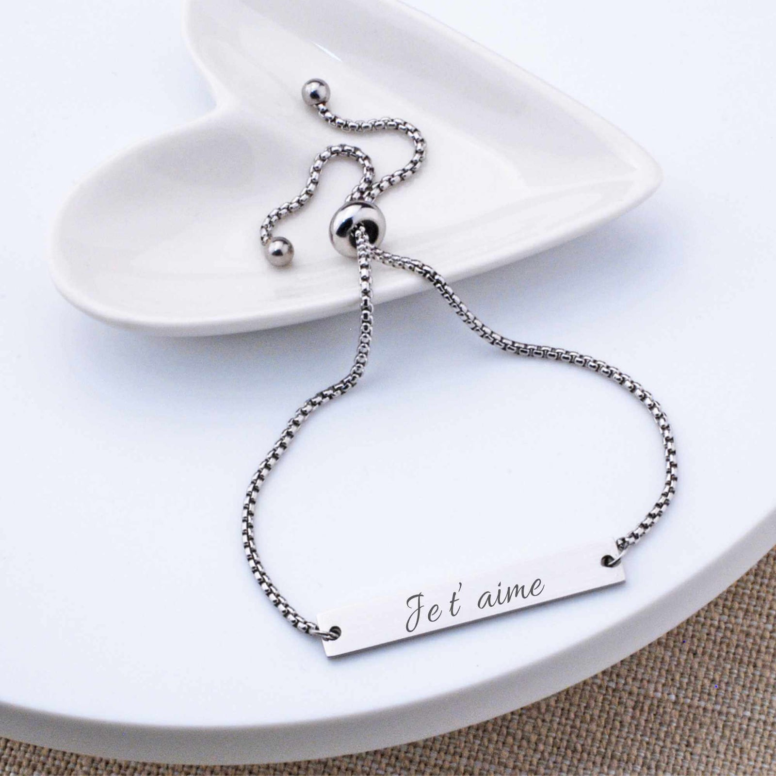 Te Amo - Adjustable Slide Bracelet