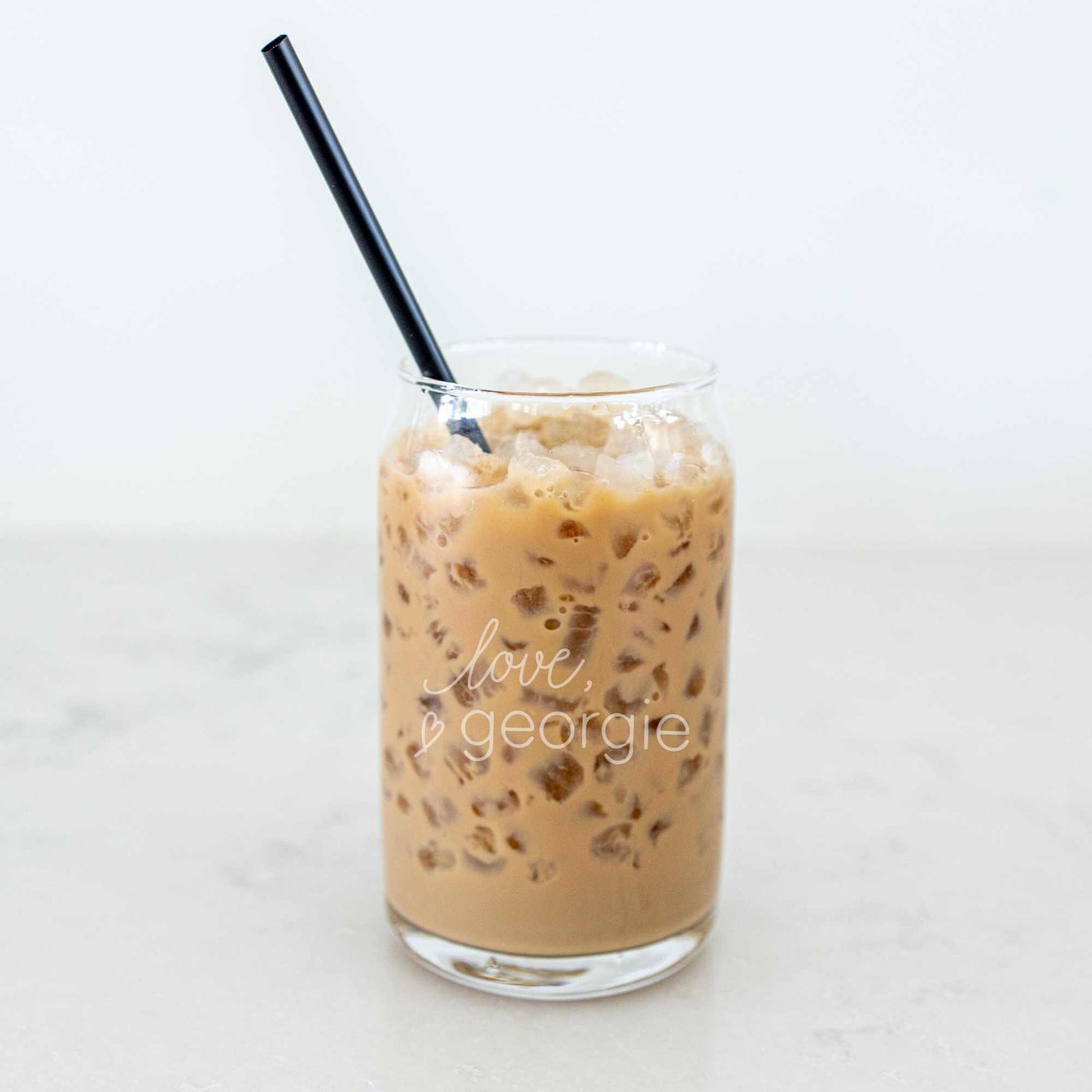 Beer Can Glass with Business Logo