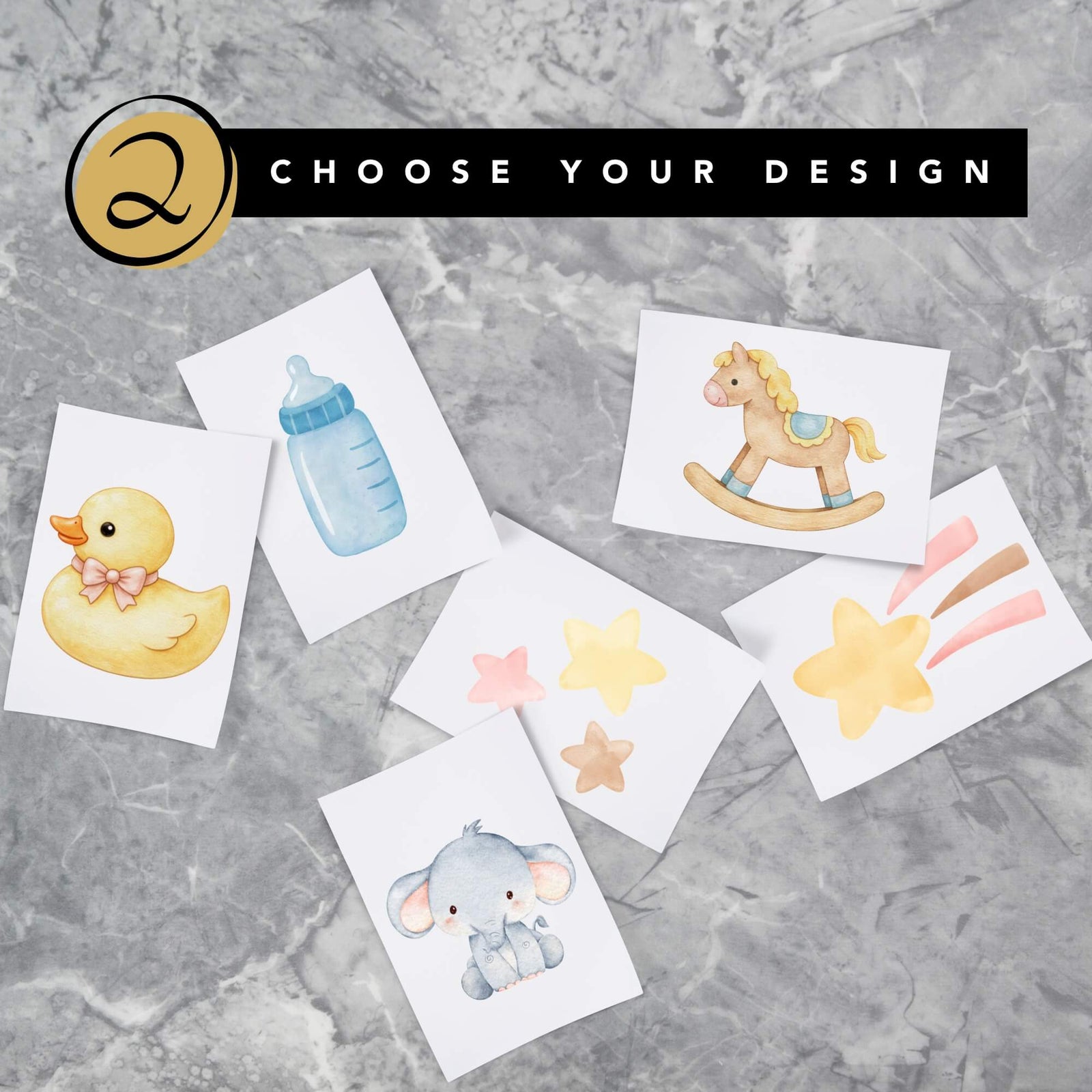 Baby Shower Bib & Burp Cloth Bar