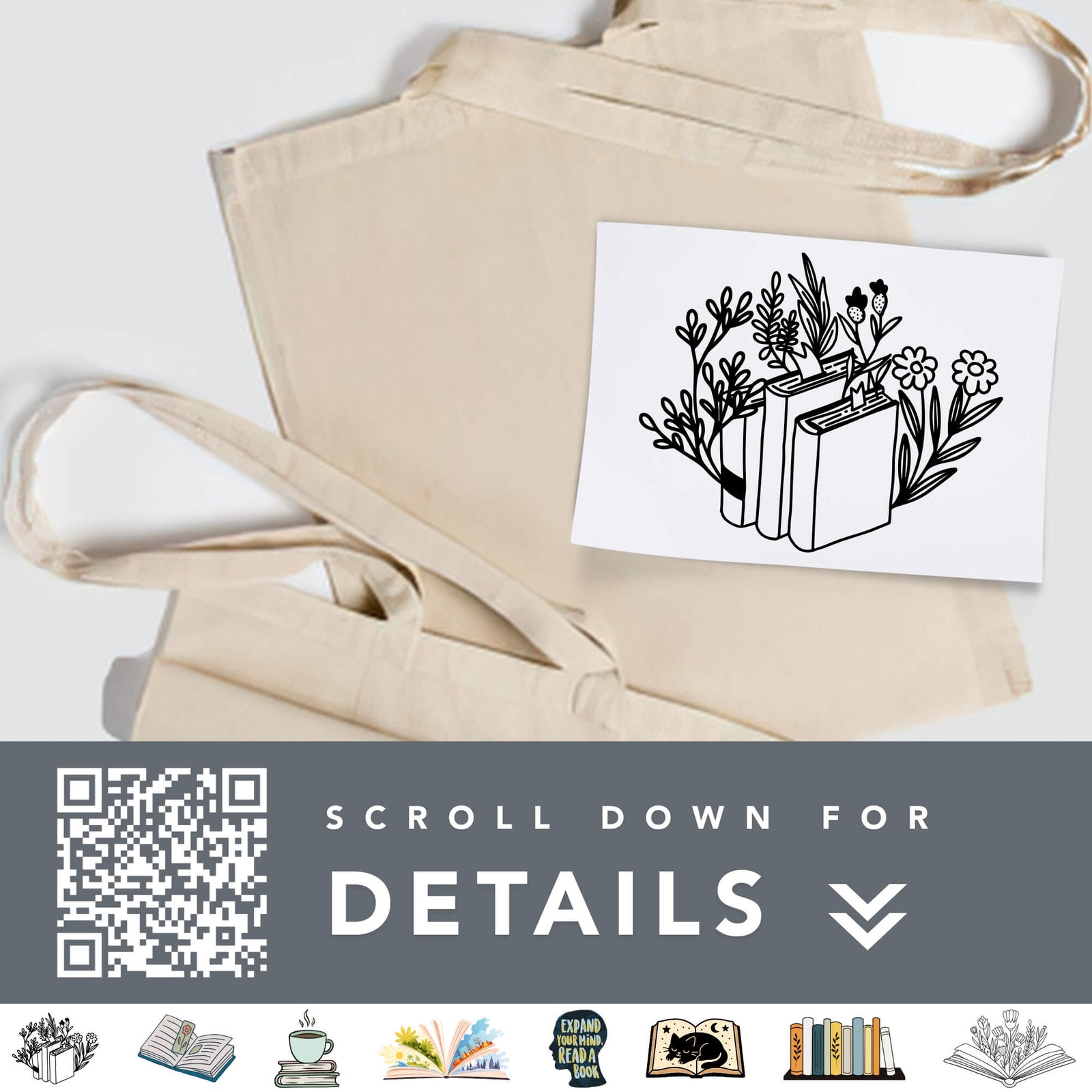Book Club Design-Your-Own Book Bag Bar