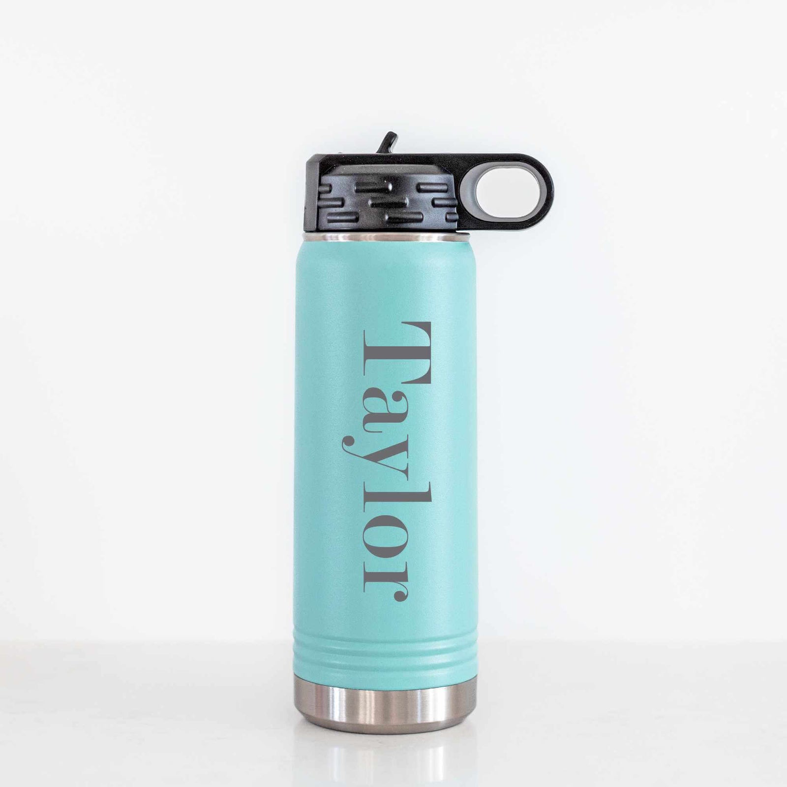 Personalized Steel Water Bottle with Name - 20 oz