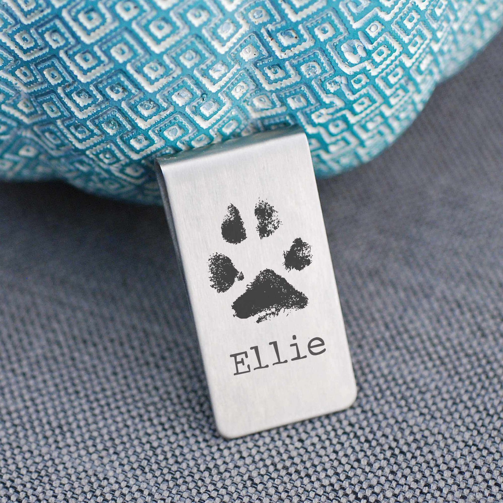 Your Pet's Paw Print - Money Clip for Pet Lover