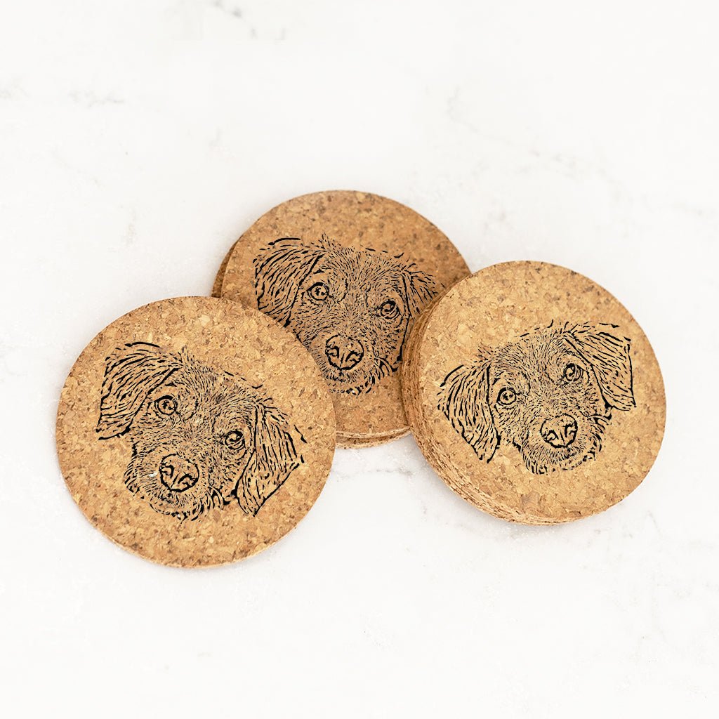 Personalized Pet Photo Coasters - Wedding Favor