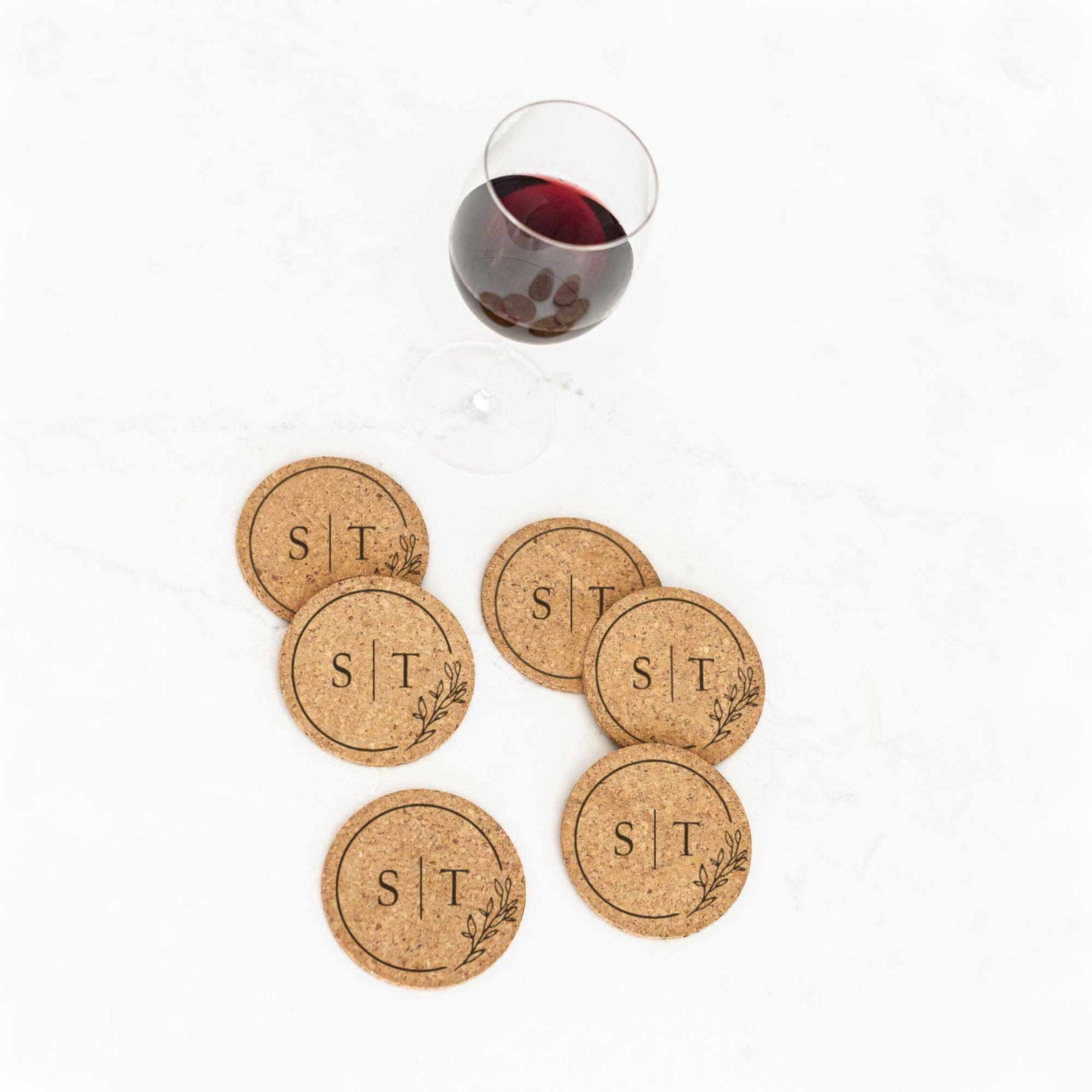 Custom Wedding Logo Coasters - Wedding Favor