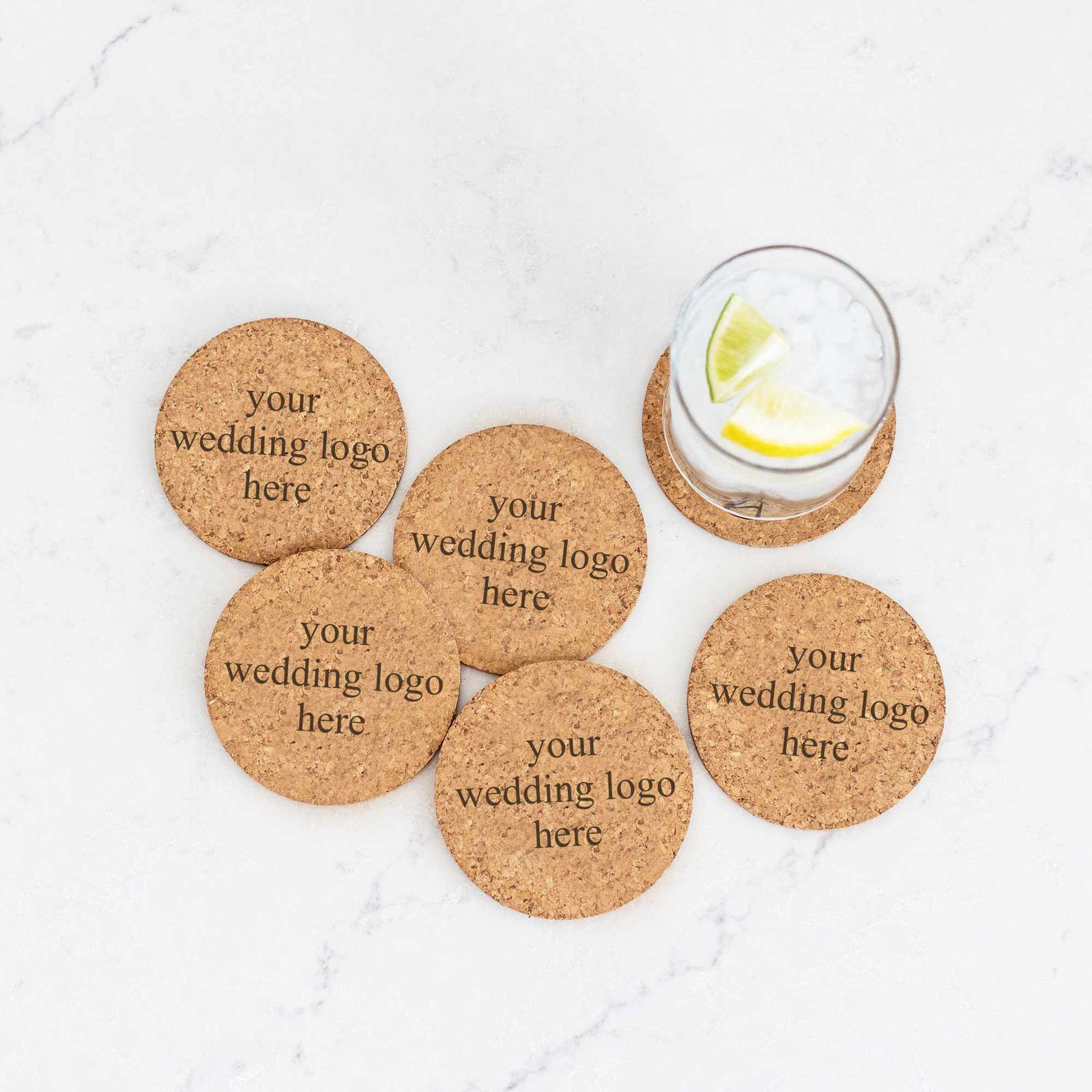 Custom Wedding Logo Coasters - Wedding Favor